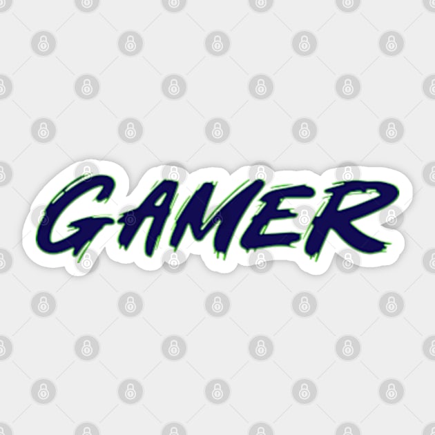 Design for Gamers Sticker by GreenGuyTeesStore